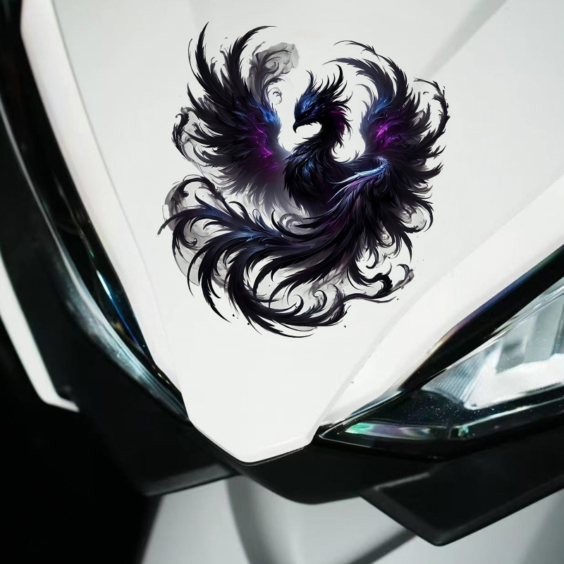 1PC Black Phoenix Naklejki mot – Scooter Helmet Set recenzja i cena